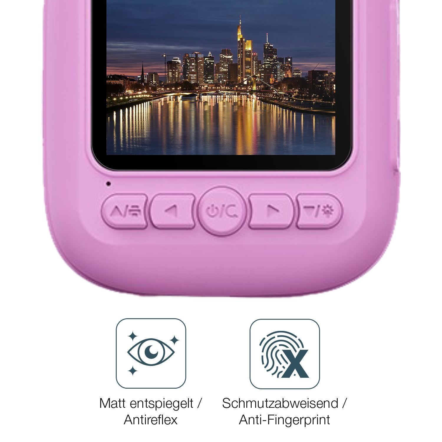2x 9H Schutzfolie matt für CAMCLID ET-6 Kinder Kam (5)