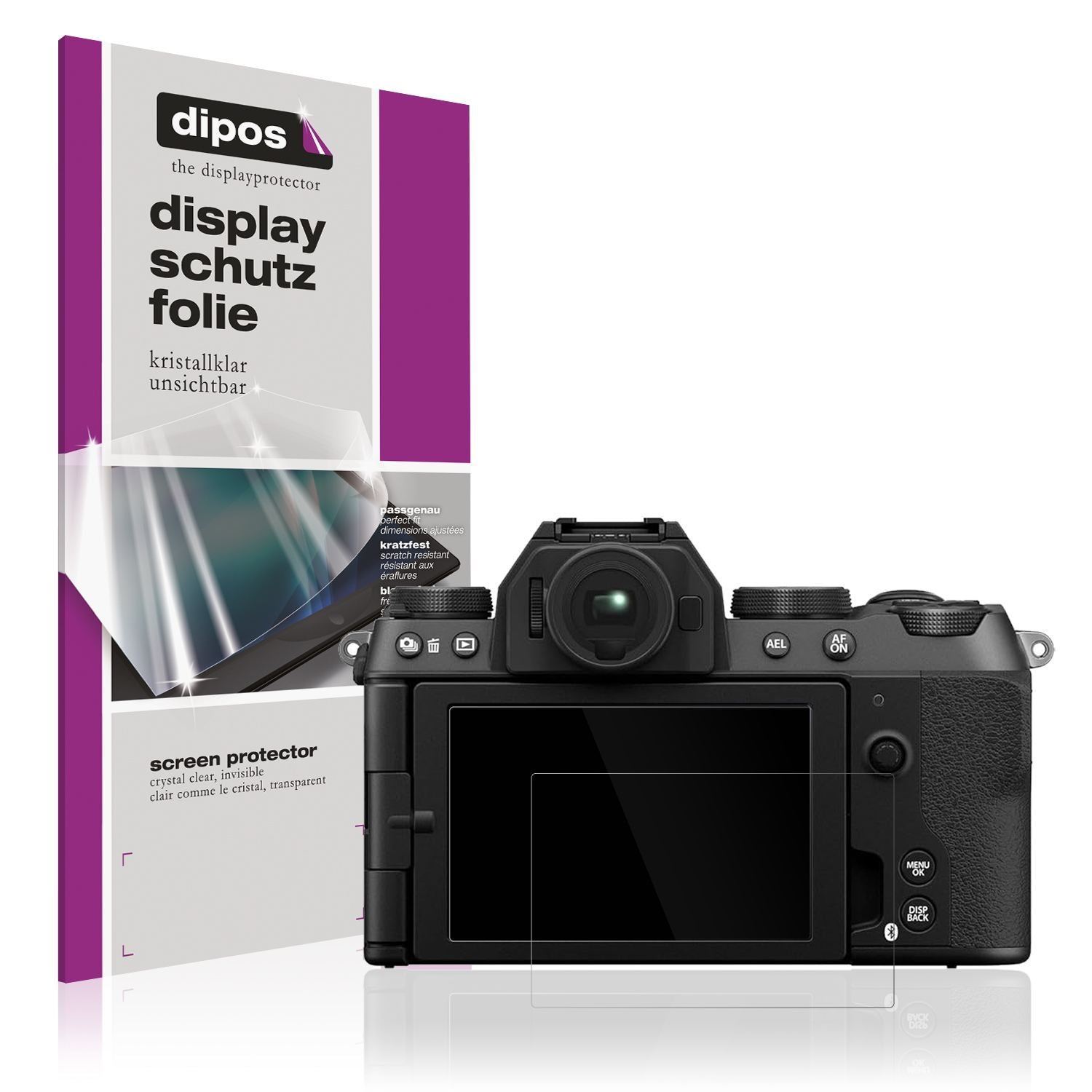 4x Schutzfolie klar für Fujifilm X-S20 Display-Sch (1)