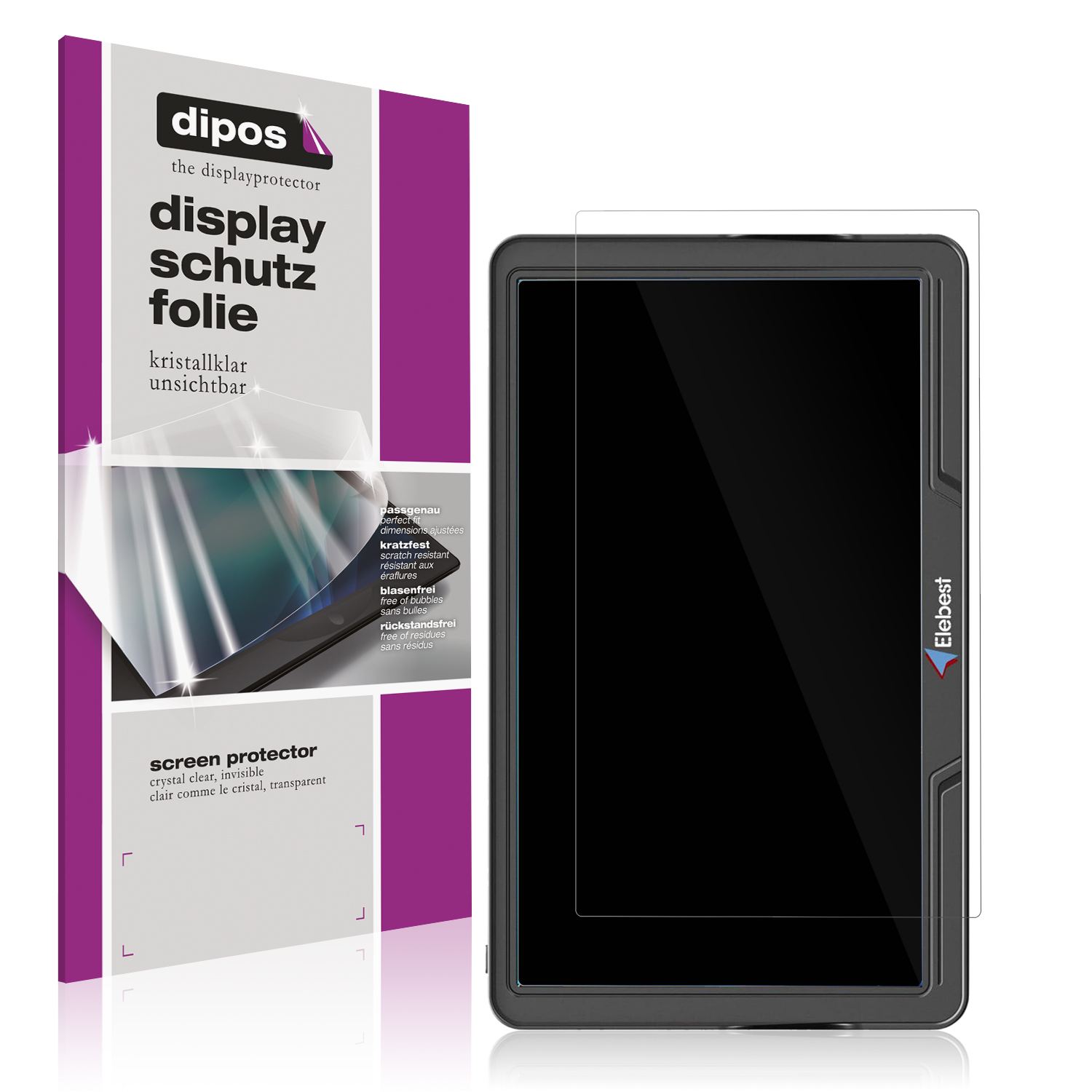 2x Schutzfolie klar für Elebest City 90K Display-S (1)
