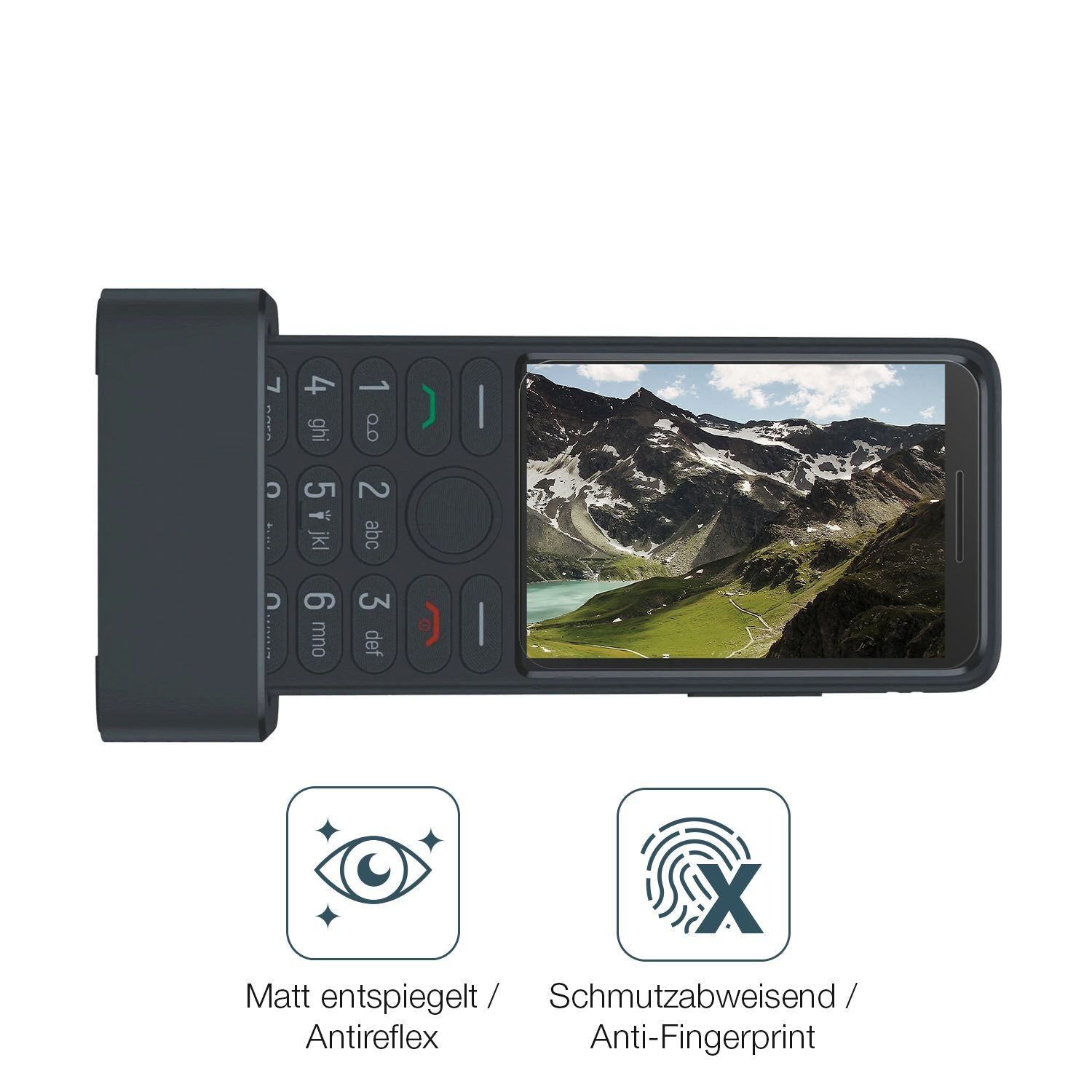 4x Schutzfolie matt für TCL OneTouch 4042s Display (4)
