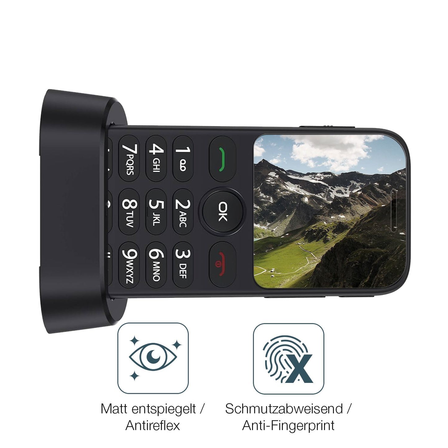4x Schutzfolie matt für Alcatel 2020X Display-Schu (4)