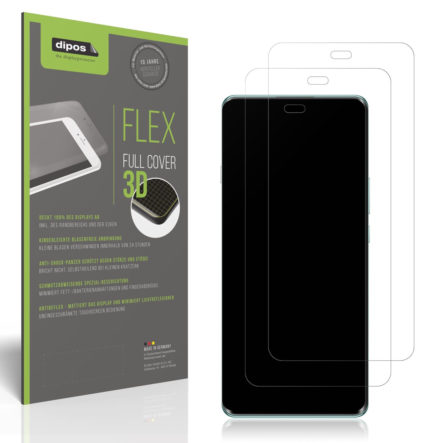 2x Full Cover Schutzfolie matt für Huawei Enjoy 70 (1)