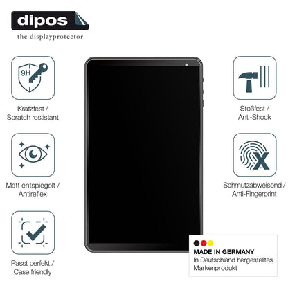 2x 9H Schutzfolie matt für AWOW 1019 Tablet Panzer (7)
