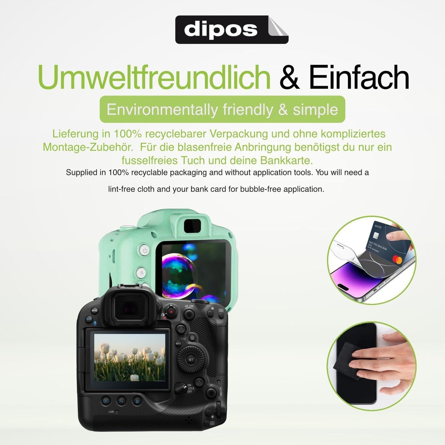 4x Schutzfolie matt für easypix W3048 Display-Schu (4)
