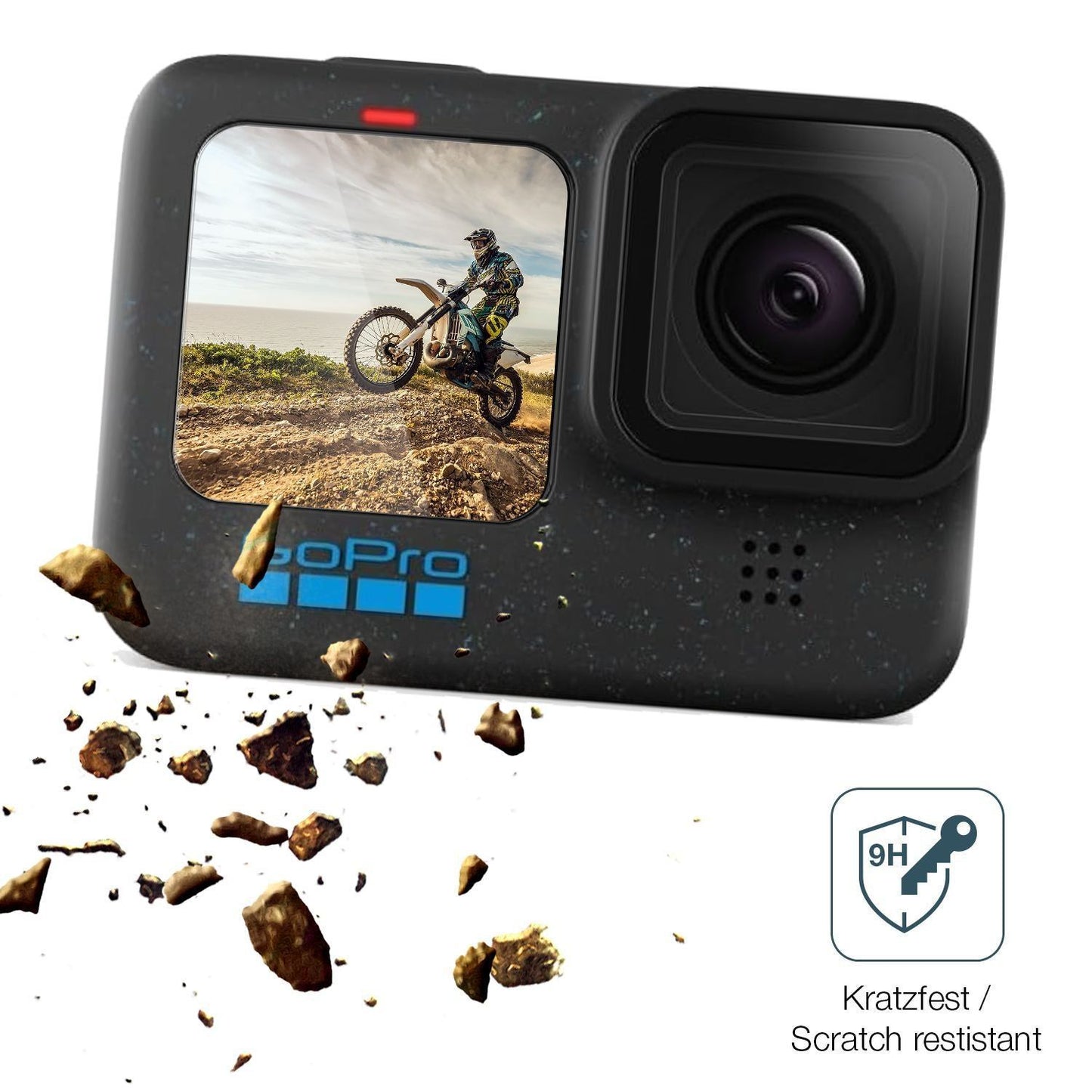 2x 9H Schutzfolie für GoPro Hero 12 Black Panzerfo (3)