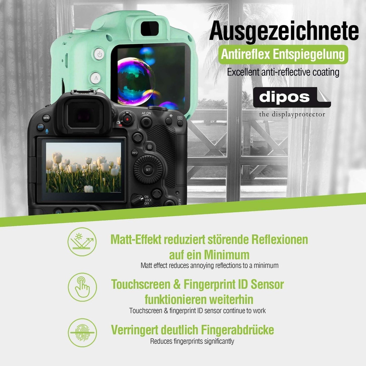 4x Schutzfolie matt für Lancom systems WDG-2 Displ (2)