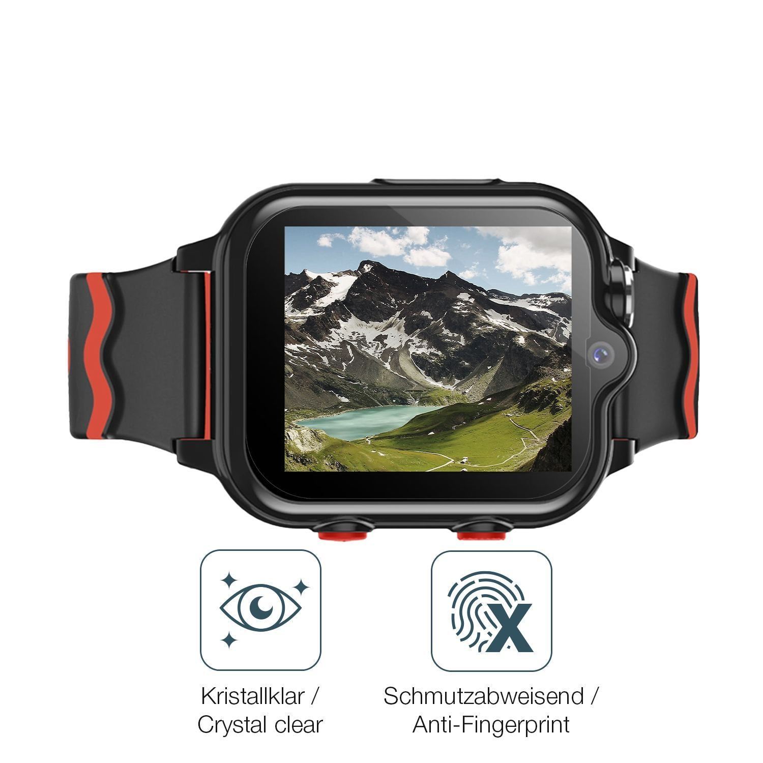 6x Schutzfolie klar für Carneedi D35 1.69 Display- (4)