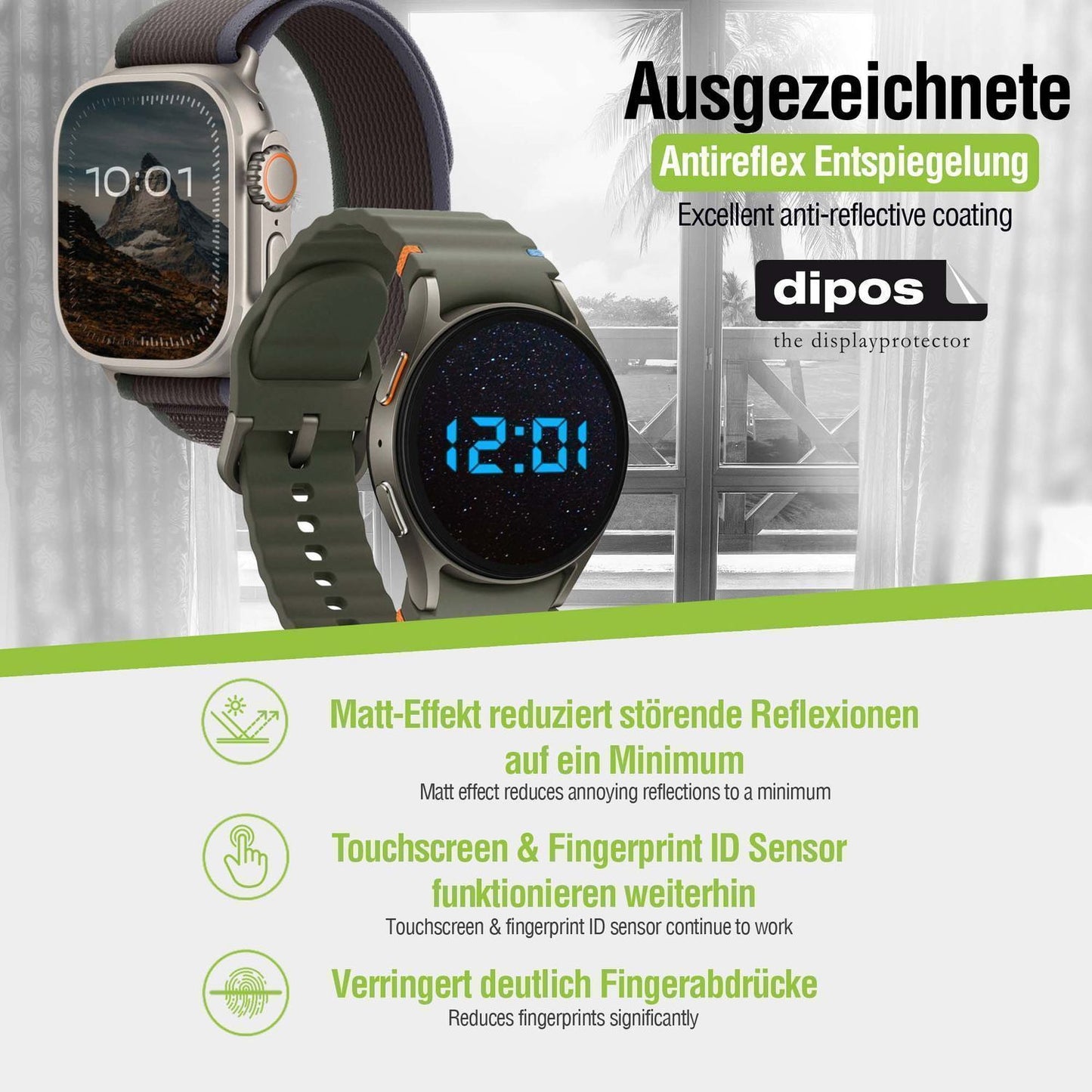 6x Schutzfolie matt für Casio Collection MQ-24 Dis (2)