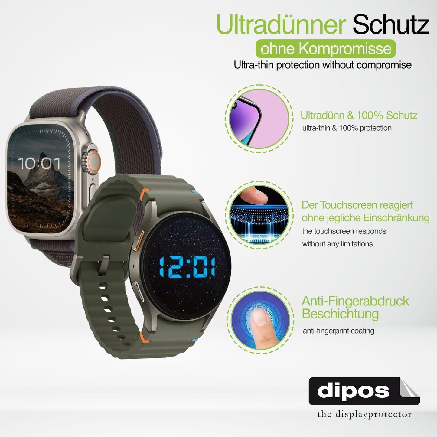 6x Schutzfolie matt für Casio Collection MQ-24 Dis (3)
