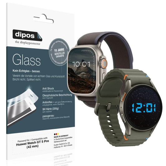 2x 9H Schutzfolie matt für Huawei Watch GT 5 Pro ( (1)