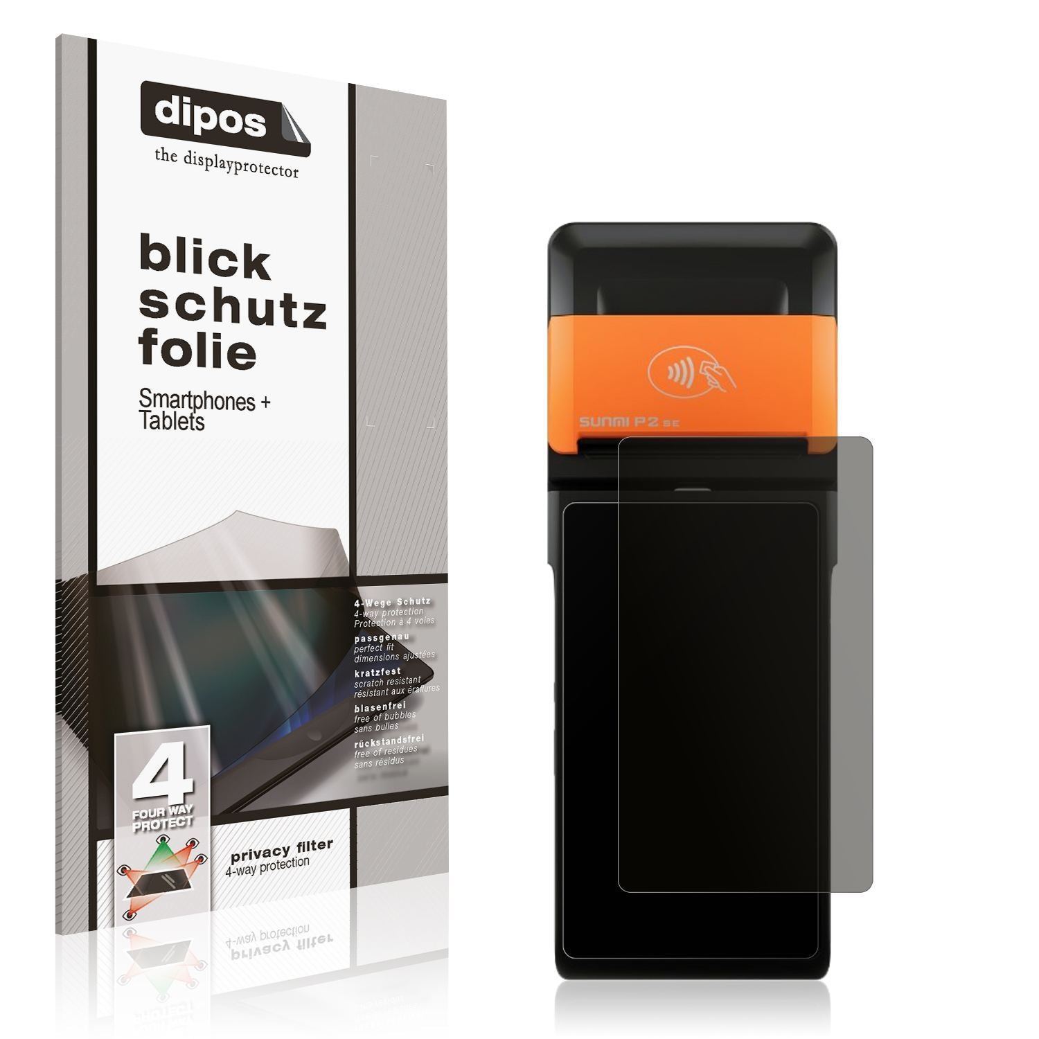 Blickschutzfolie für sunmi P2 T6900 matt Schutzfol (1)