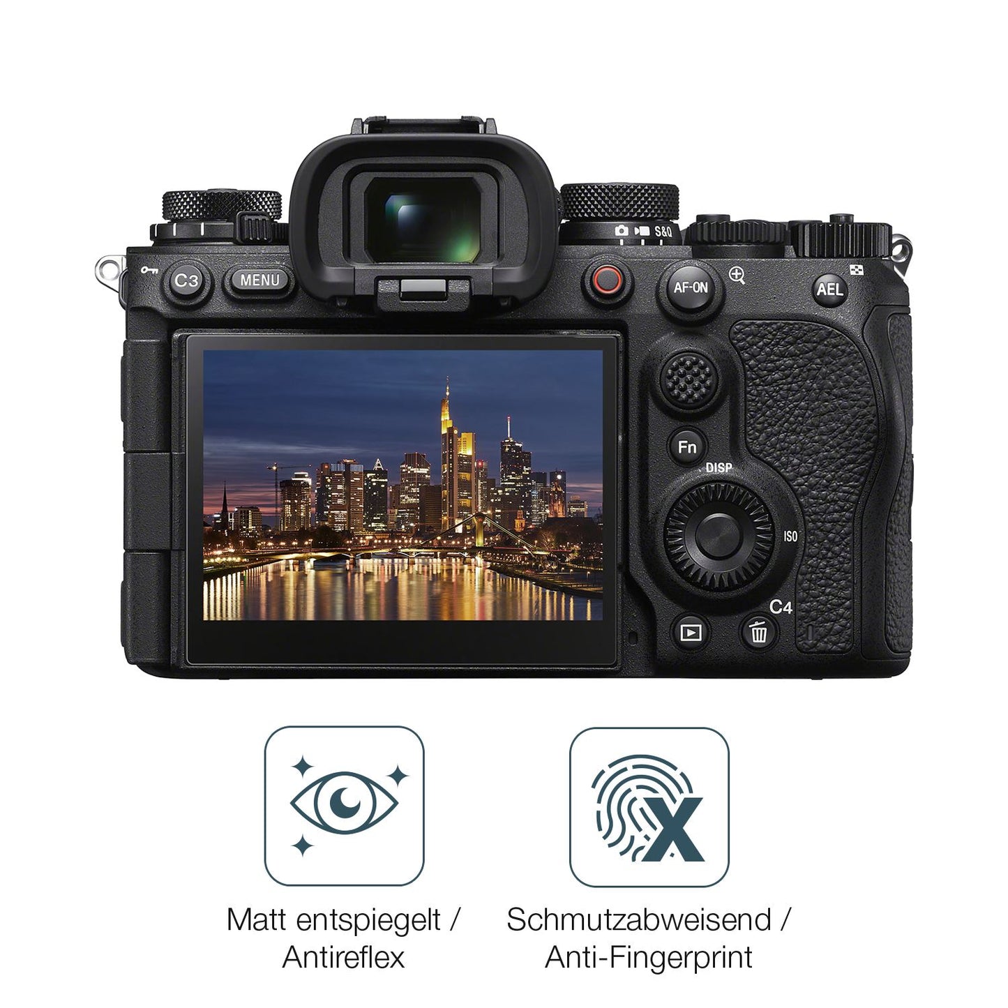 4x Schutzfolie matt für Sony Alpha 1 II Display-Sc (4)