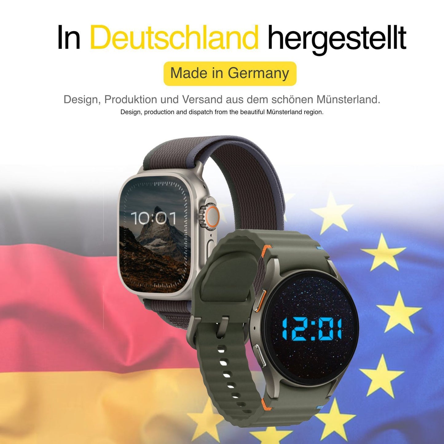 2x 3D Full Cover Schutzfolie für Honor Watch 4 Pro (5)
