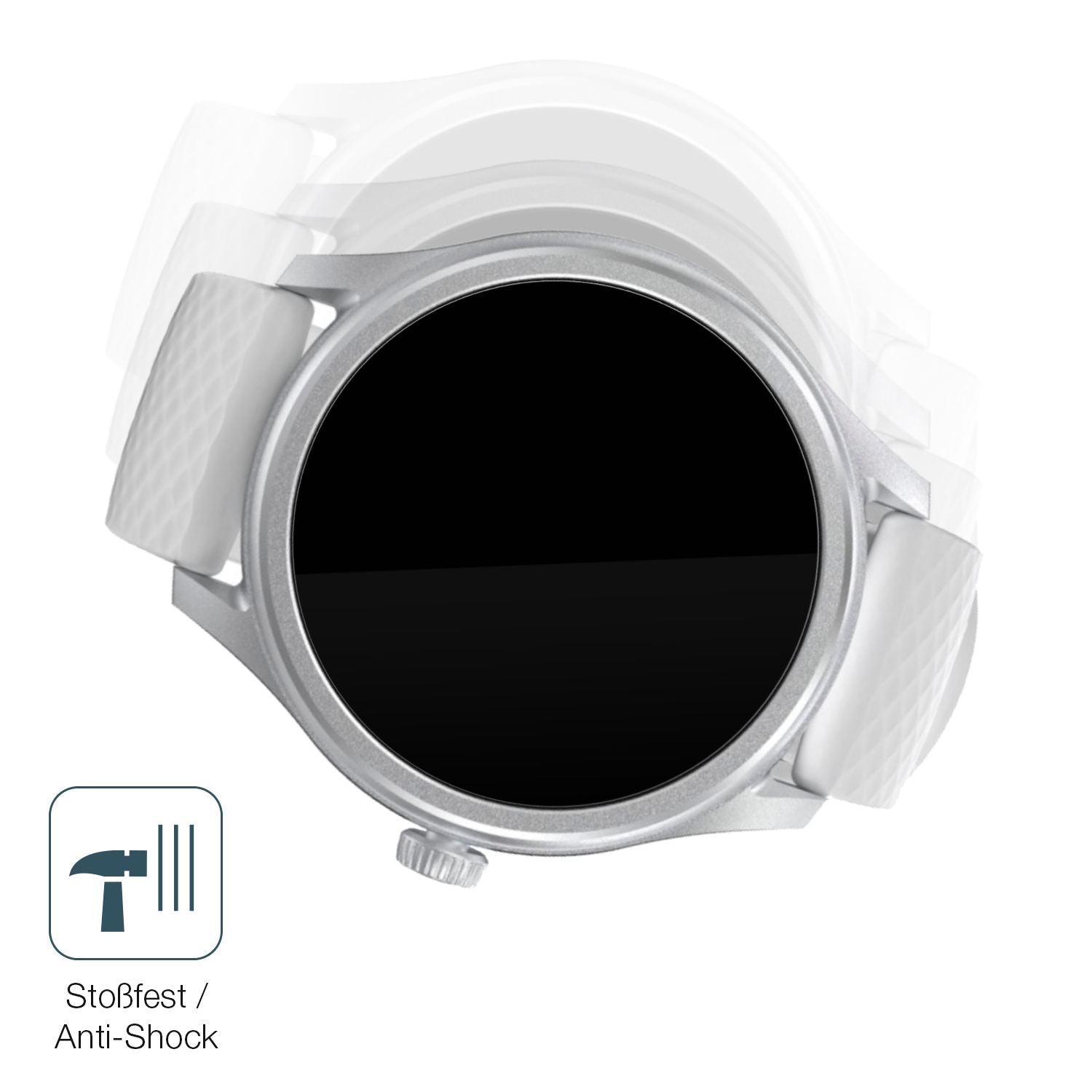 2x 9H Schutzfolie für Hama 5010 Smartwatch Panzerf (4)