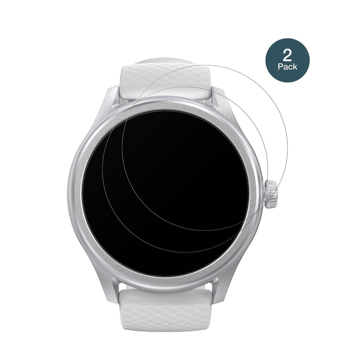 2x 9H Schutzfolie matt für Hama 5010 Smartwatch Pa (2)