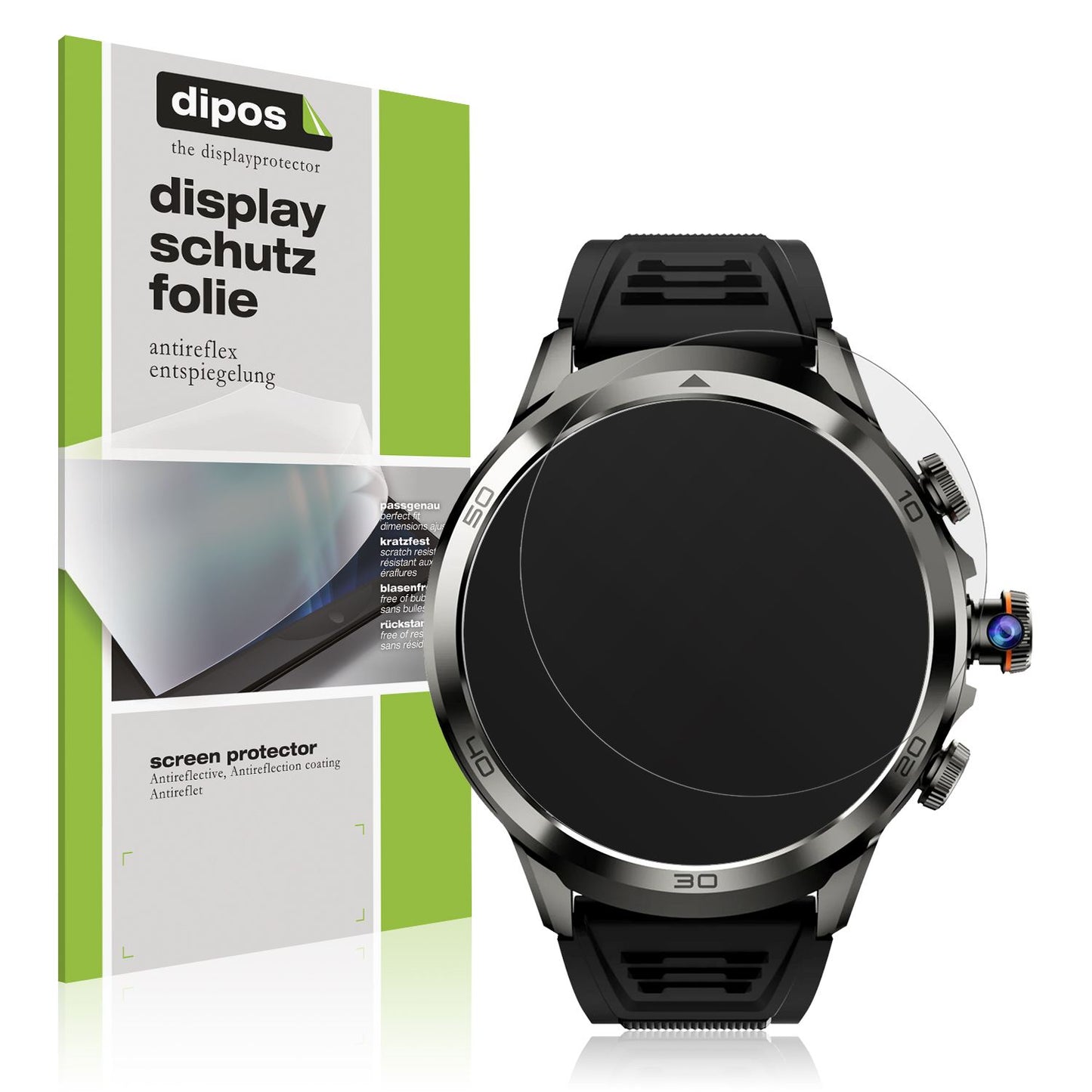 6x Schutzfolie matt für Rogbid Model R2 Smartwatch (1)