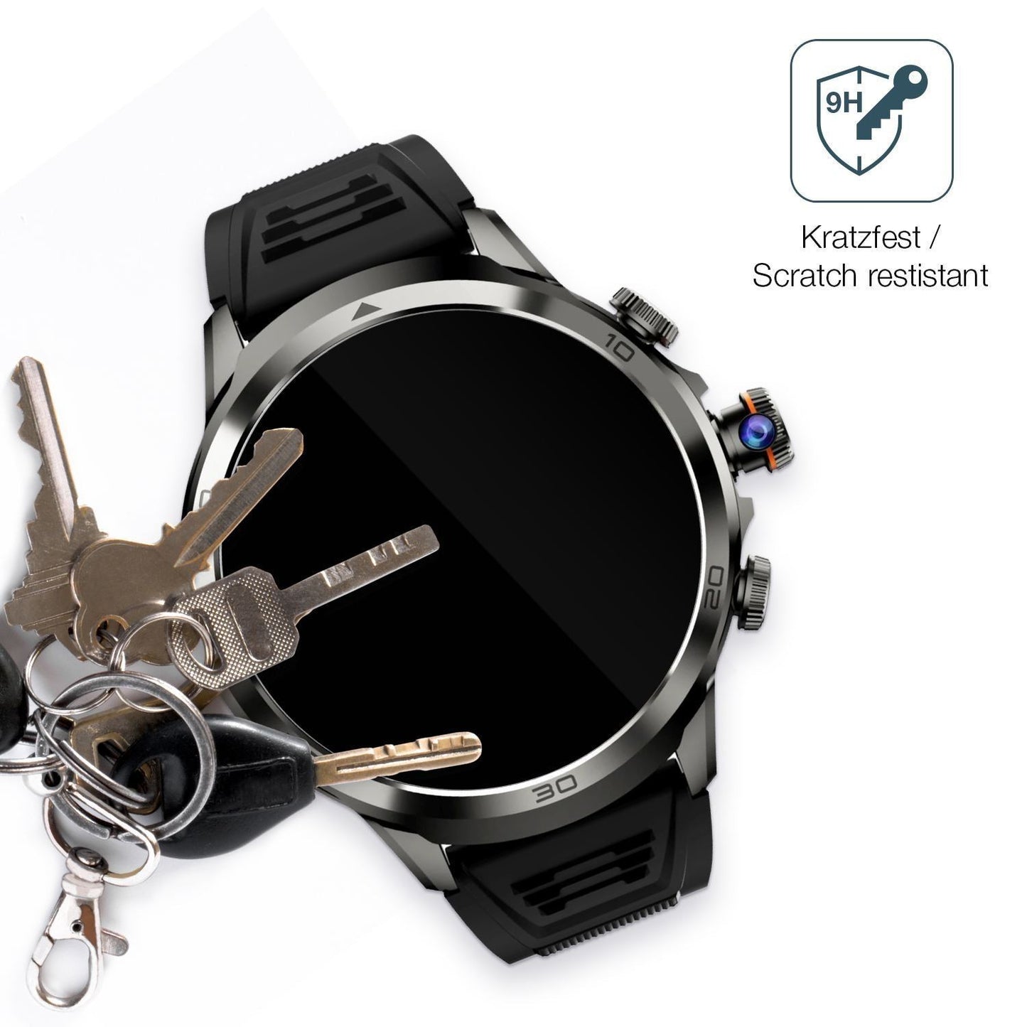 2x 9H Schutzfolie für Rogbid Model R2 Smartwatch P (3)