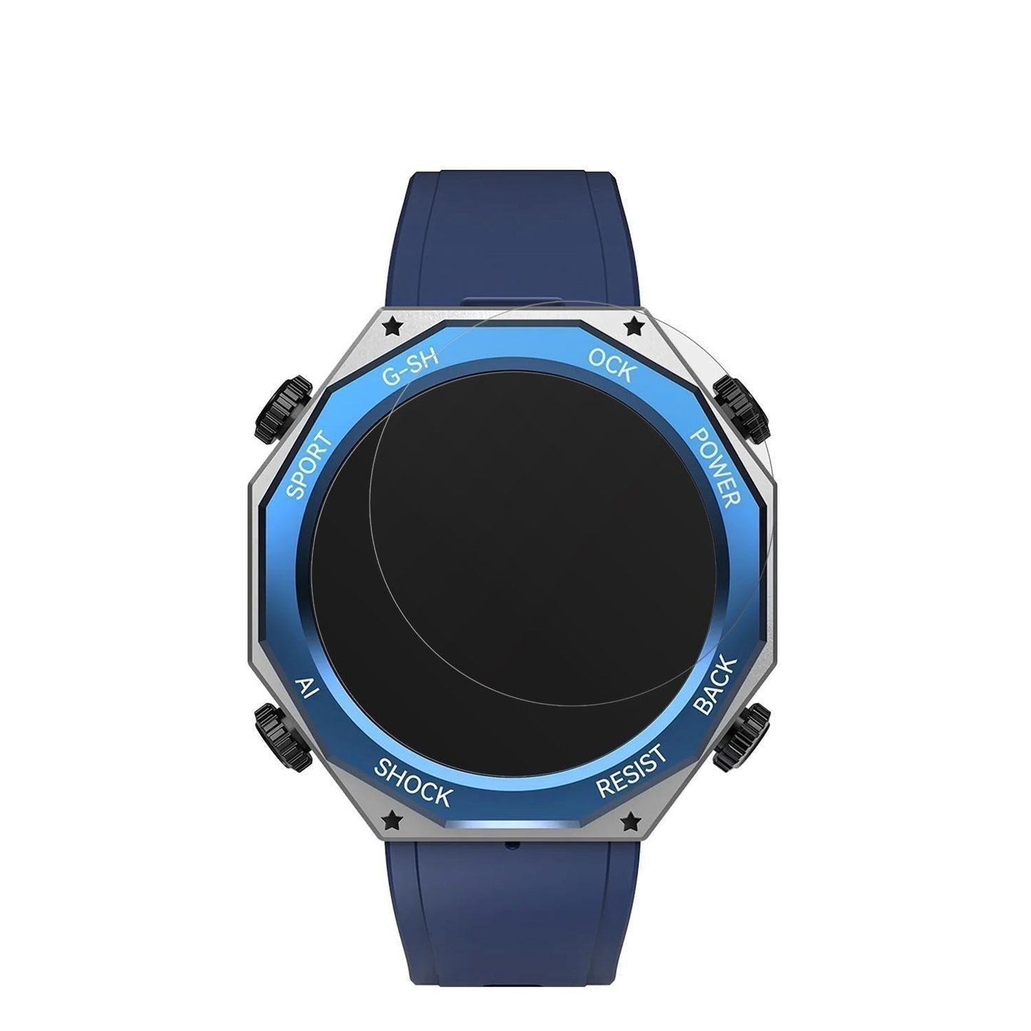 6x Schutzfolie matt für Rogbid Tank M1 Smartwatch  (2)