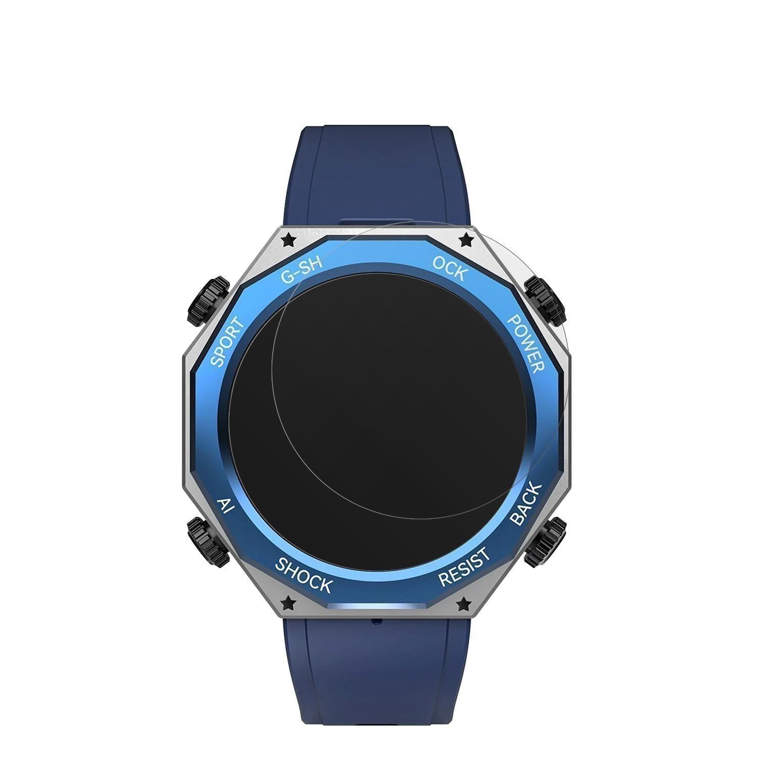 6x Schutzfolie matt für Rogbid Tank M1 Smartwatch  (2)