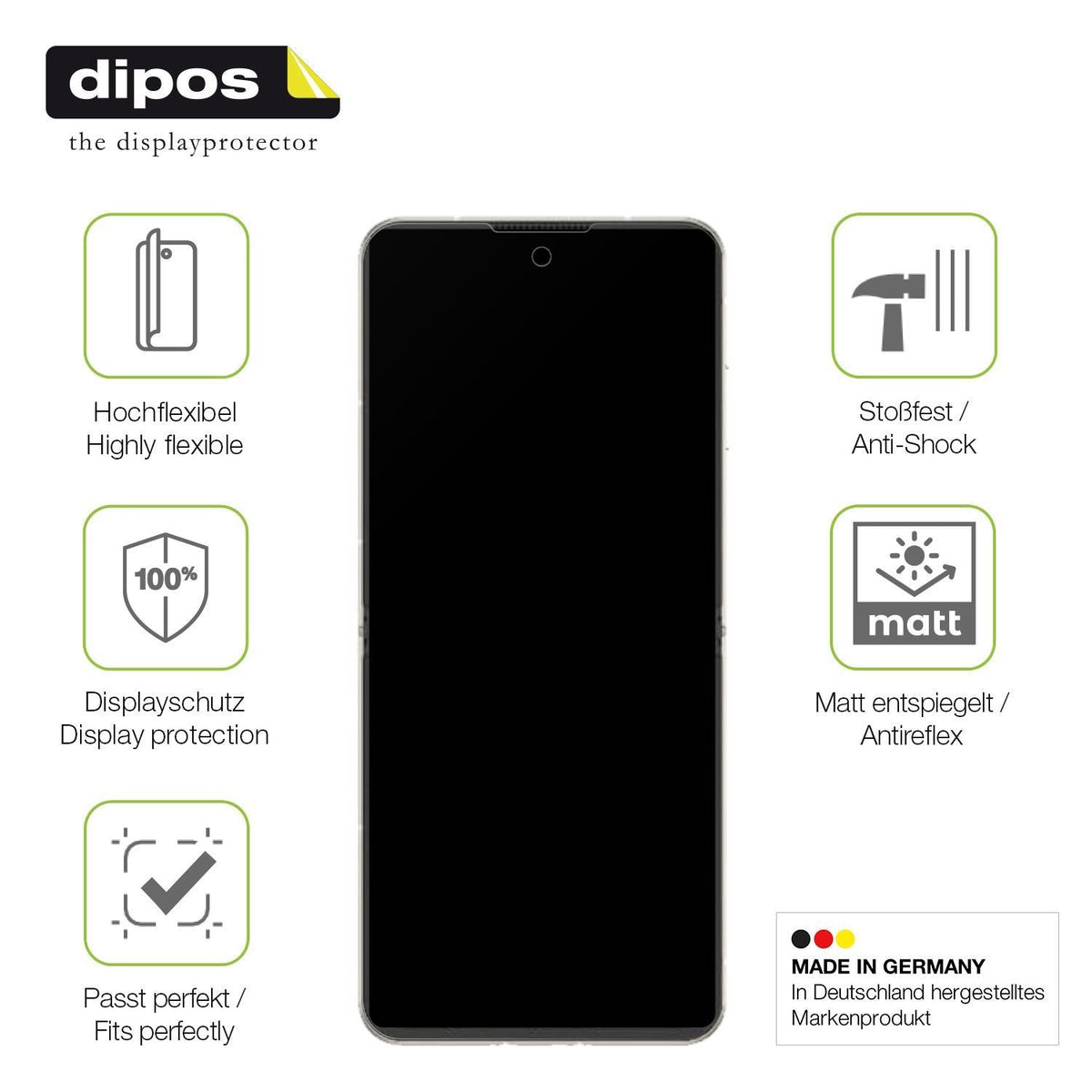 2x Full Cover Schutzfolie matt für Nubia Flip 5G (7)