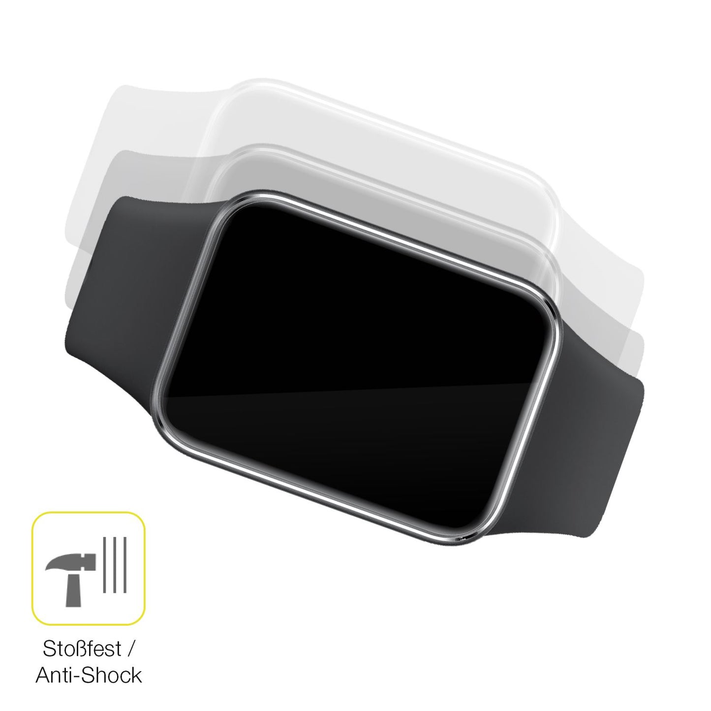 2x 3D Full Cover Schutzfolie für Xiaomi Smart Band (4)