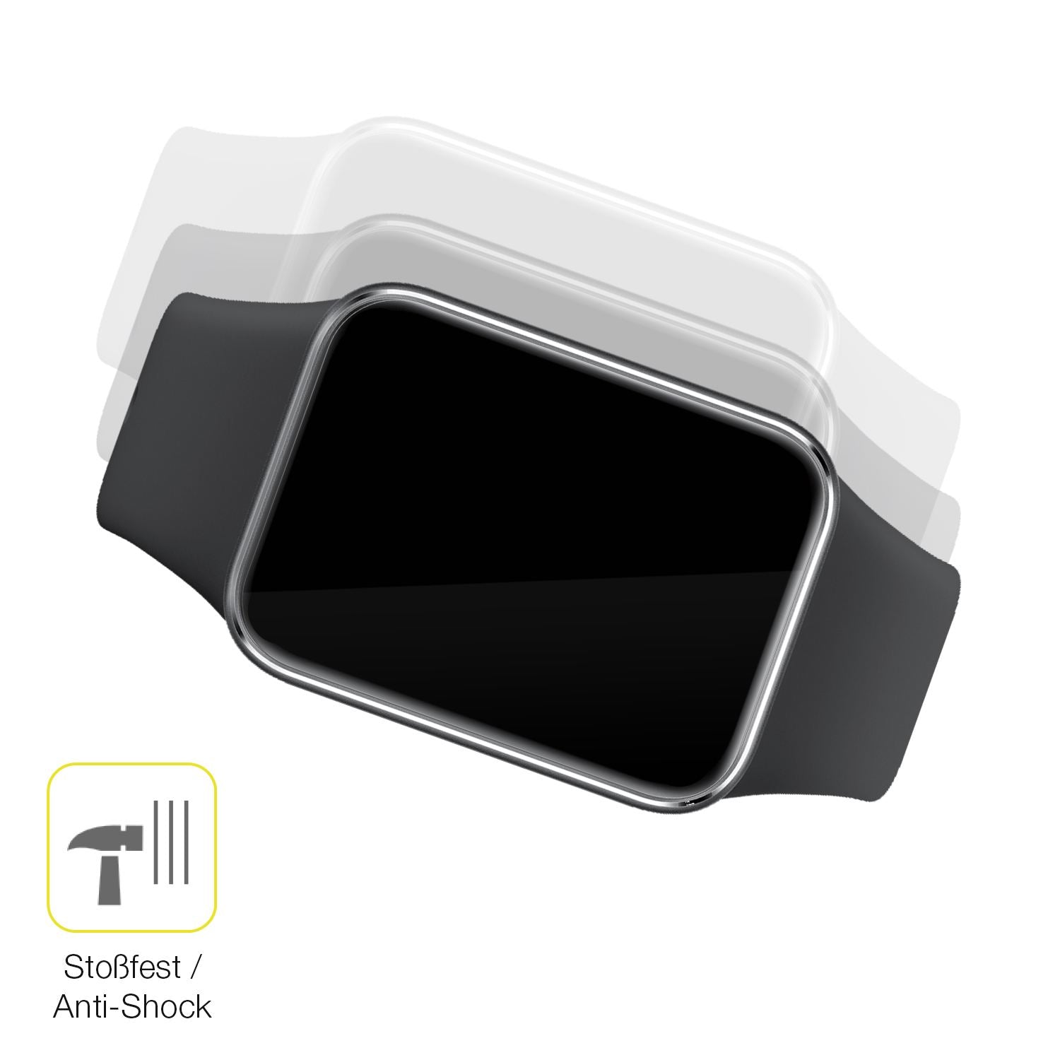 2x 3D Full Cover Schutzfolie für Xiaomi Smart Band (4)