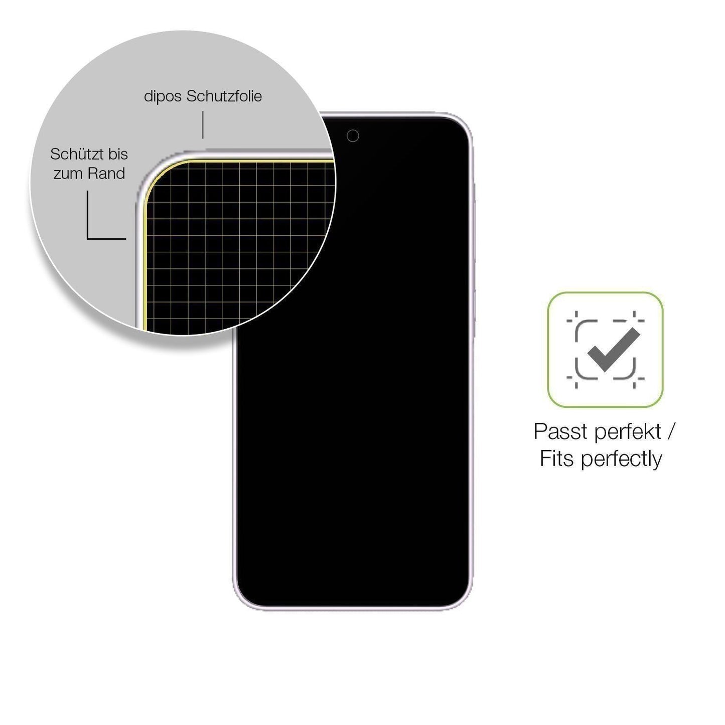 2x Full Cover Schutzfolie matt für Samsung Galaxy  (6)