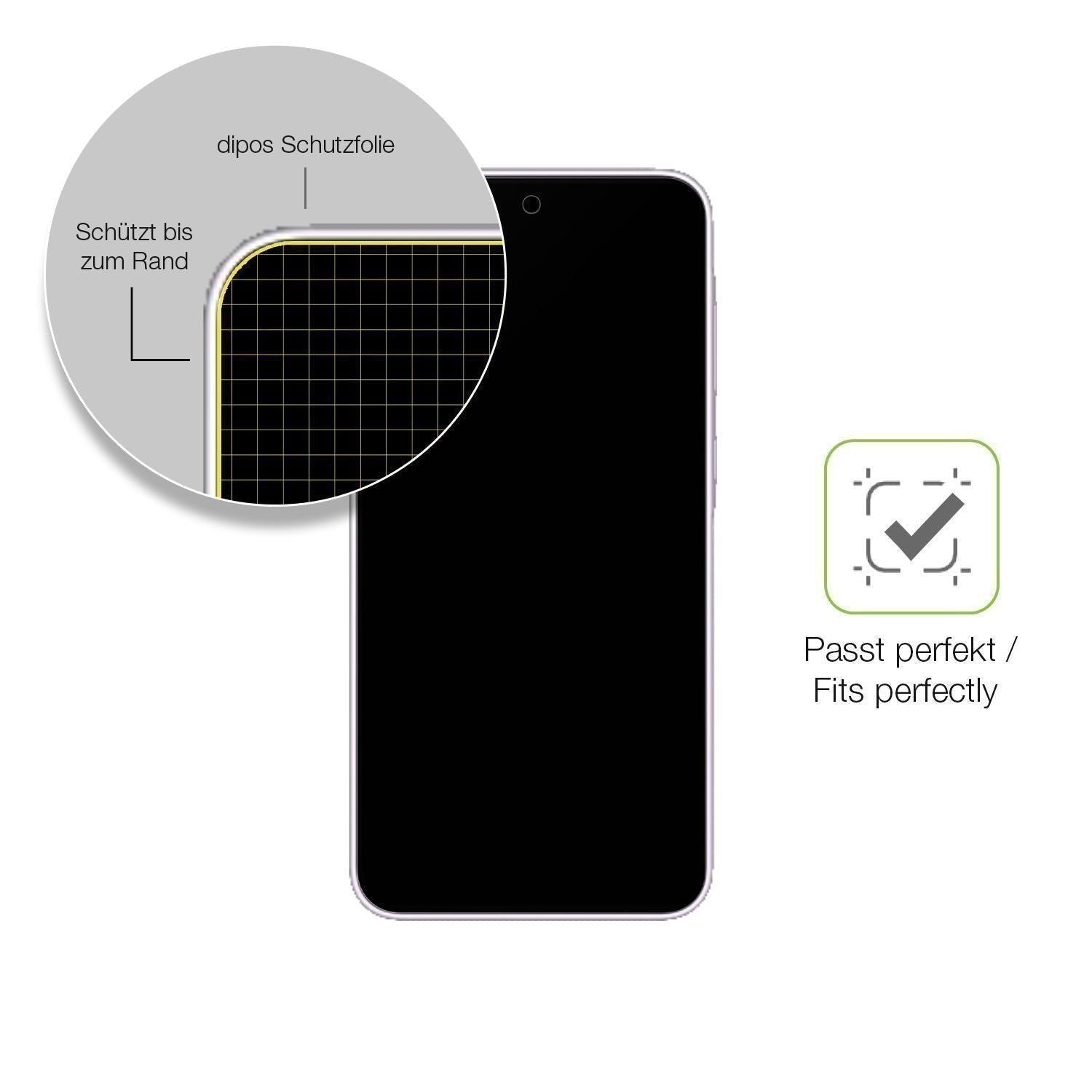 2x Full Cover Schutzfolie matt für Samsung Galaxy  (6)