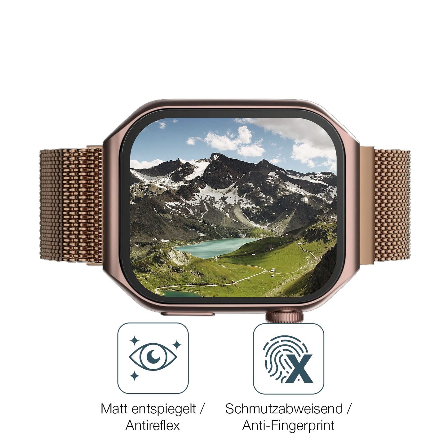 4x Schutzfolie matt für Lava ProWatch V1 Display-S (4)