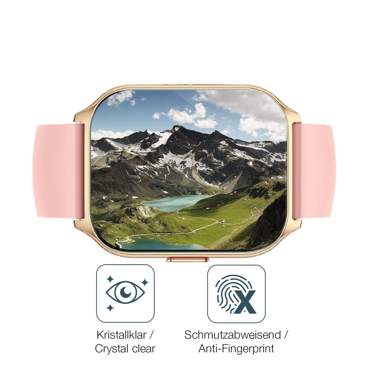 6x Schutzfolie klar für ZOSKVEE P95 Smartwatch Dis (4)