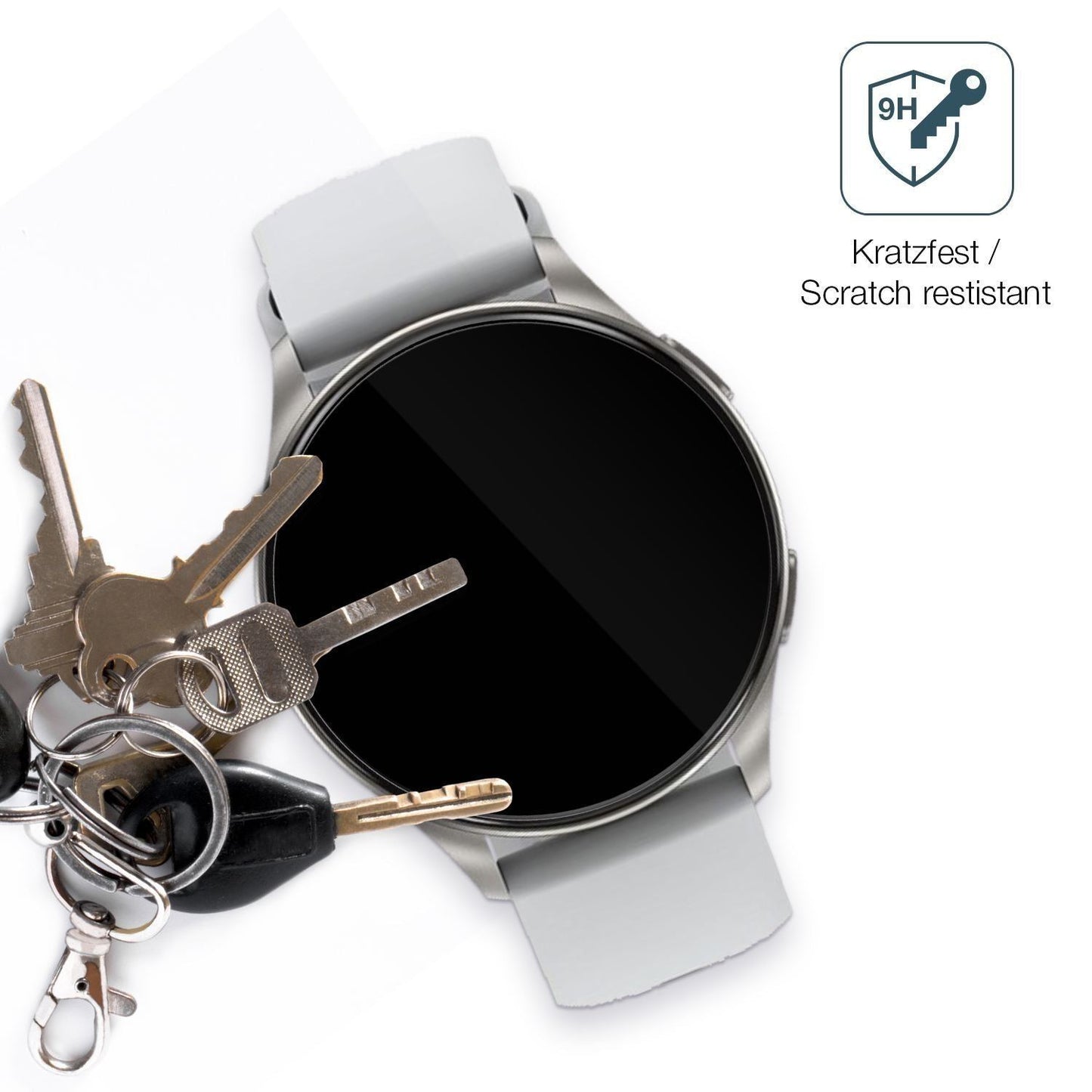 2x 9H Schutzfolie für Baolubao W60 Smartwatch Panz (3)