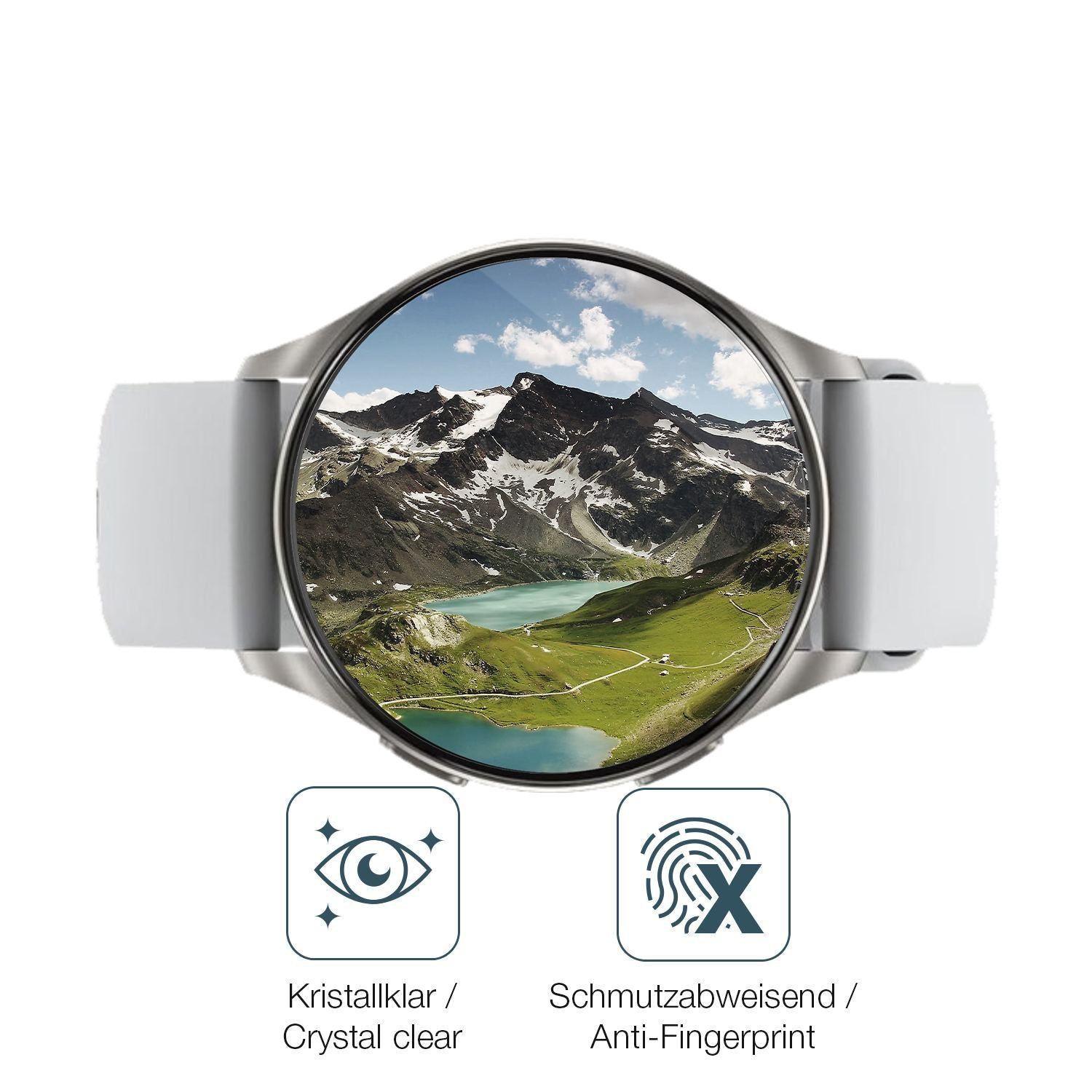 2x 9H Schutzfolie für Baolubao W60 Smartwatch Panz (5)