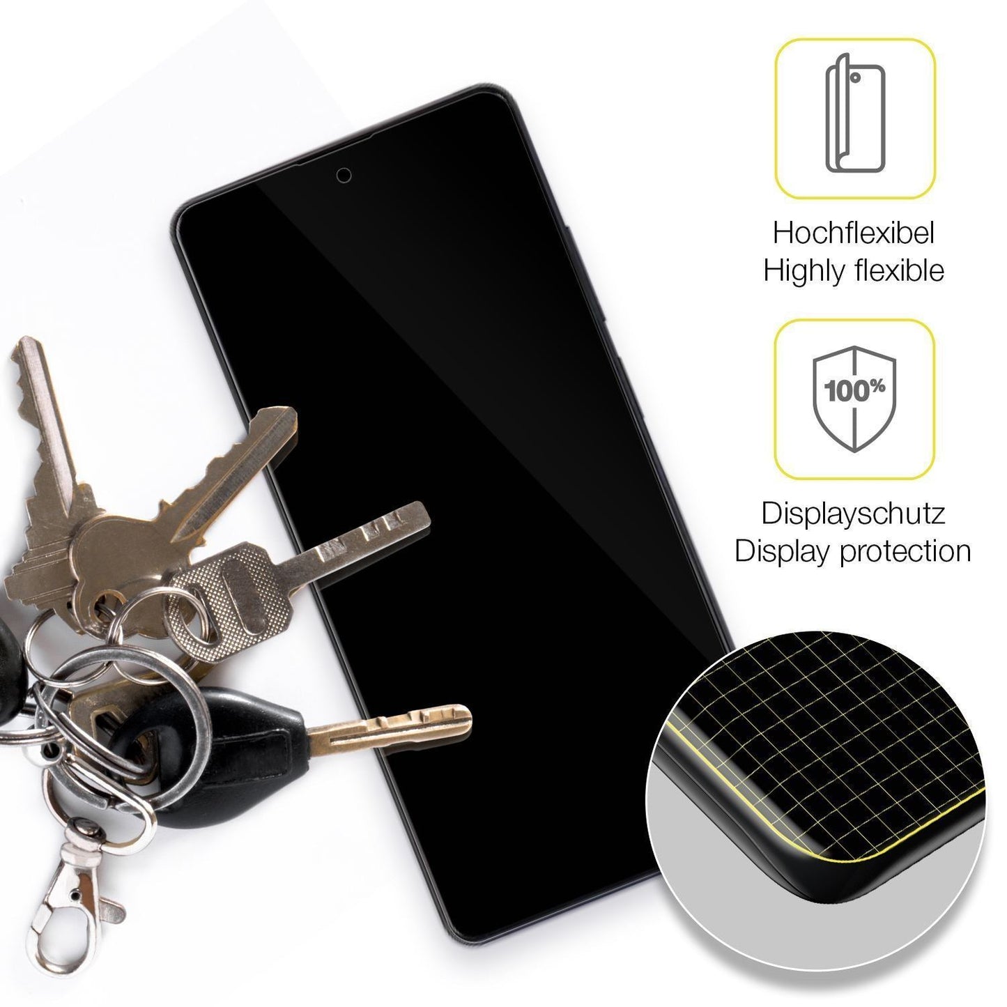 2x 3D Full Cover Schutzfolie für Xiaomi Redmi Note (3)