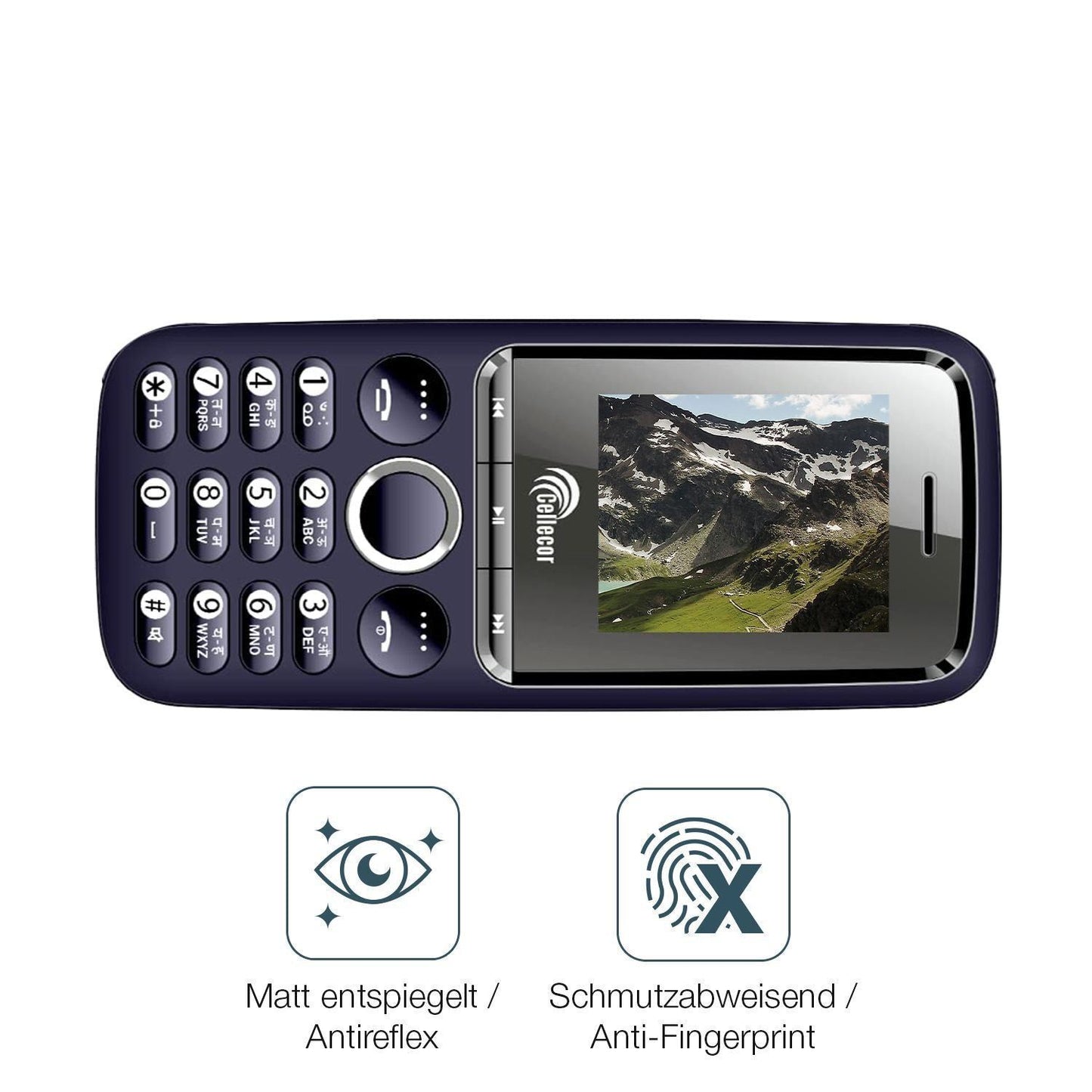 4x Schutzfolie matt für Cellecor A3 Display-Schutz (4)