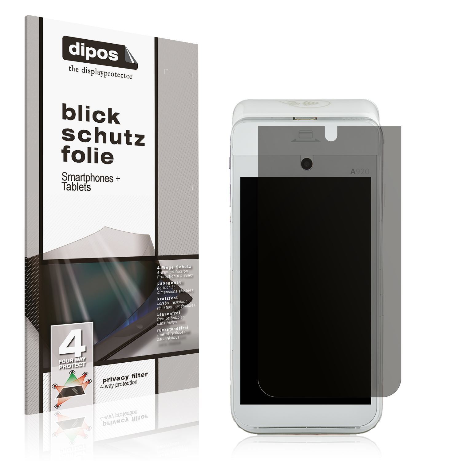 Blickschutzfolie für CCV mobile A920 matt Schutzfo (1)