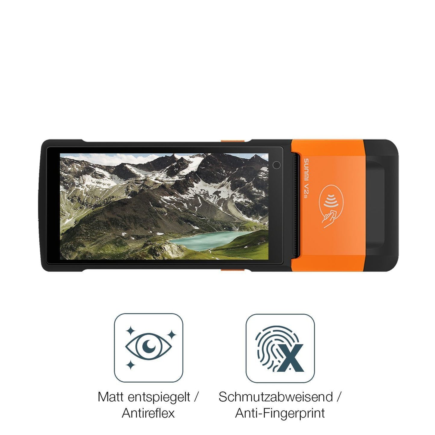 4x Schutzfolie matt für sunmi V2s Display-Schutzfo (4)