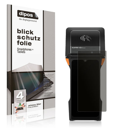 Blickschutzfolie für sunmi V2s Plus matt Schutzfol (1)
