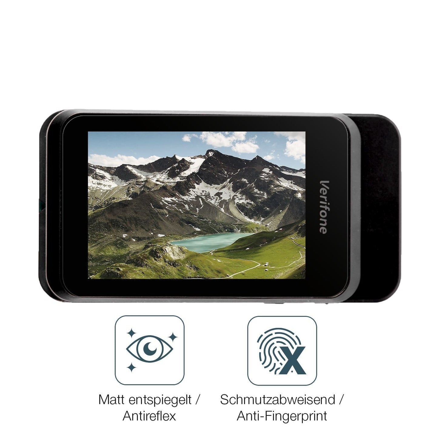 4x Schutzfolie matt für Verifone T650m Display-Sch (4)