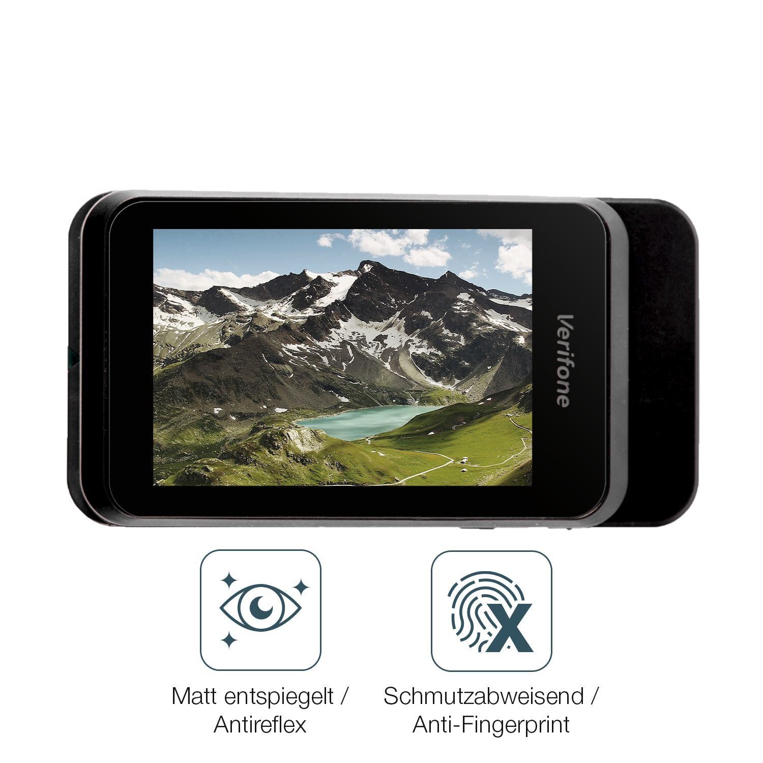 4x Schutzfolie matt für Verifone T650m Display-Sch (4)