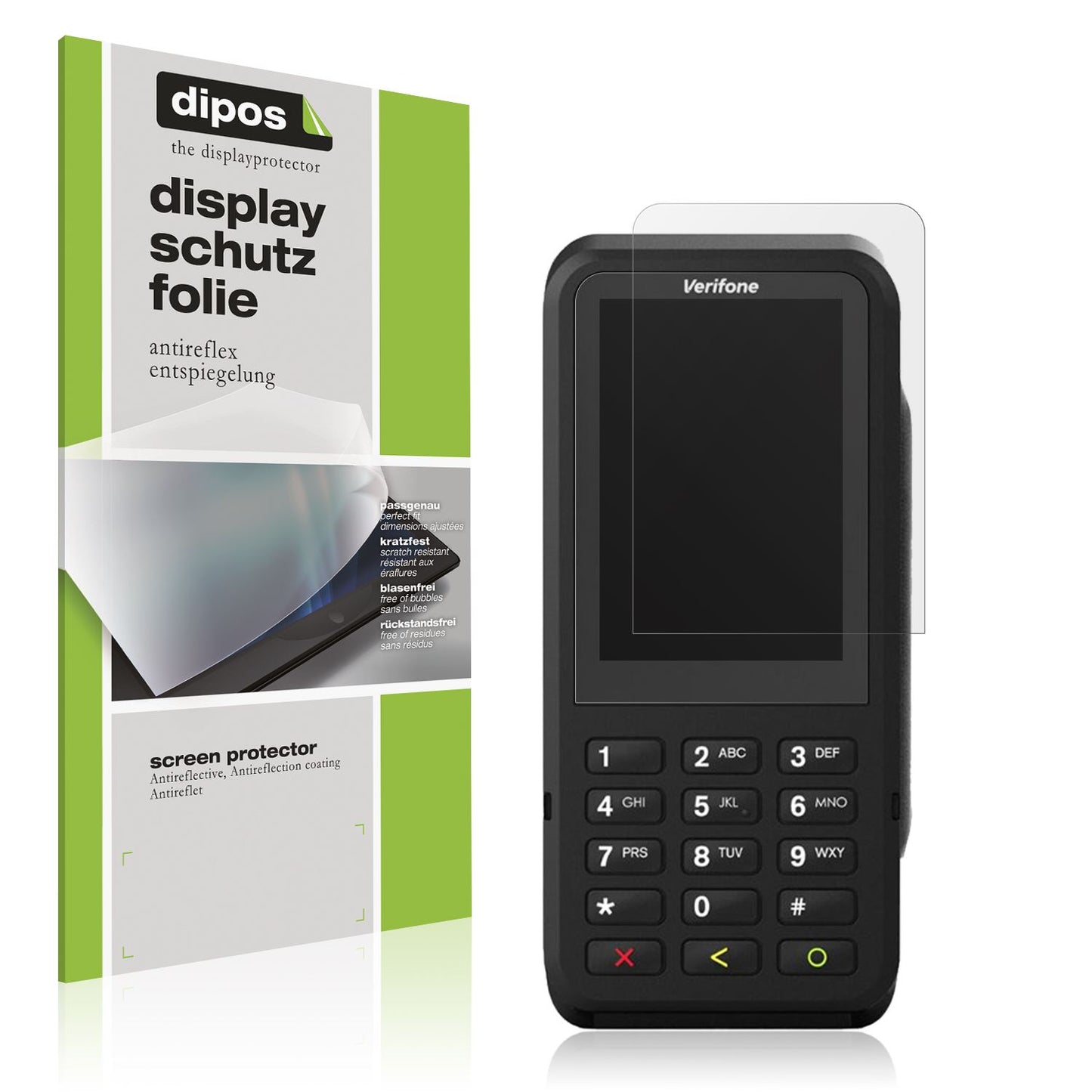 4x Schutzfolie matt für Verifone P630 Display-Schu (1)