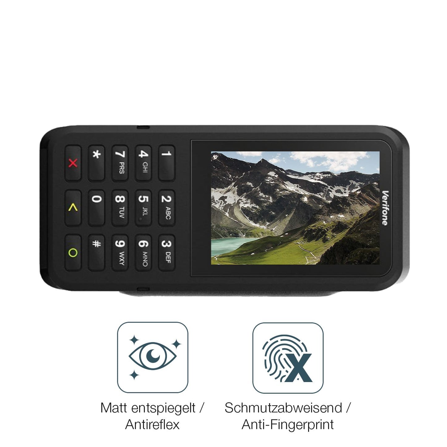 4x Schutzfolie matt für Verifone P630 Display-Schu (4)