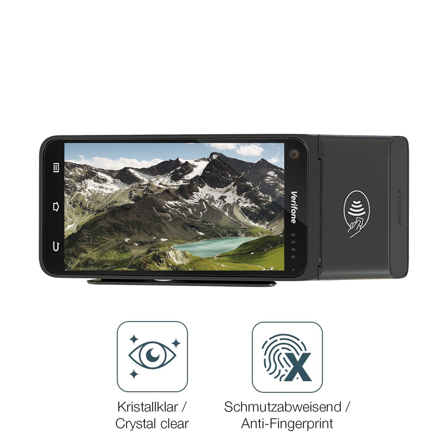 2x 9H Schutzfolie für Verifone T650p Panzerfolie (5)