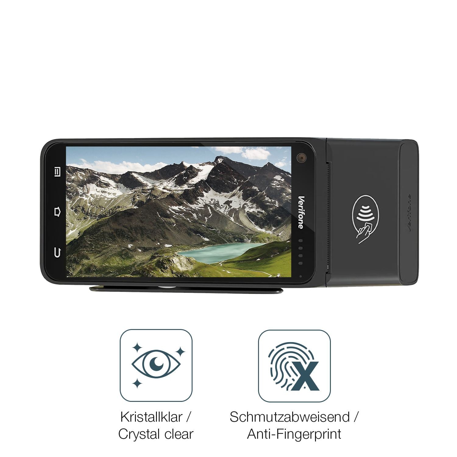 2x 9H Schutzfolie für Verifone T650p Panzerfolie (5)