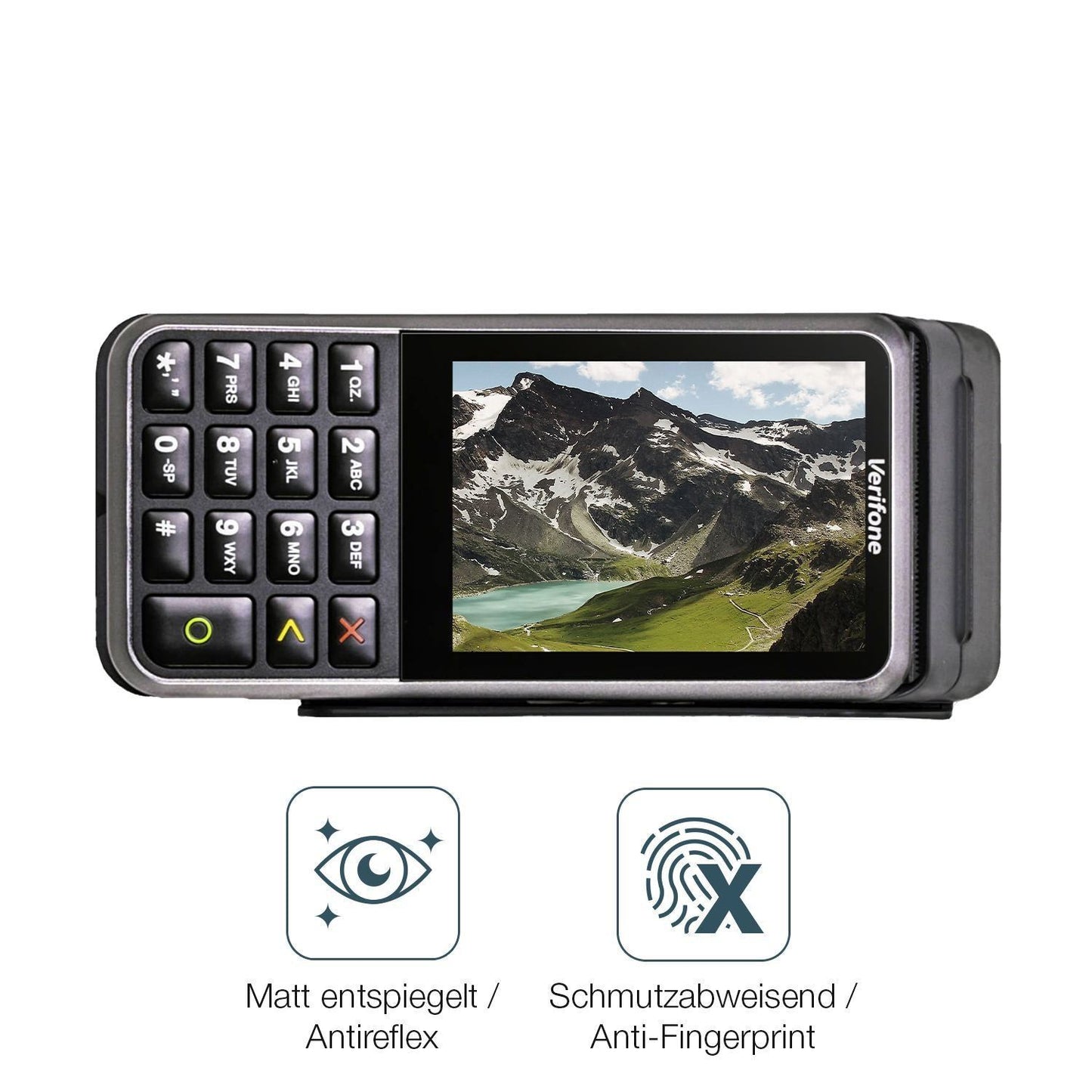 2x 9H Schutzfolie matt für Verifone V400m Panzerfo (5)