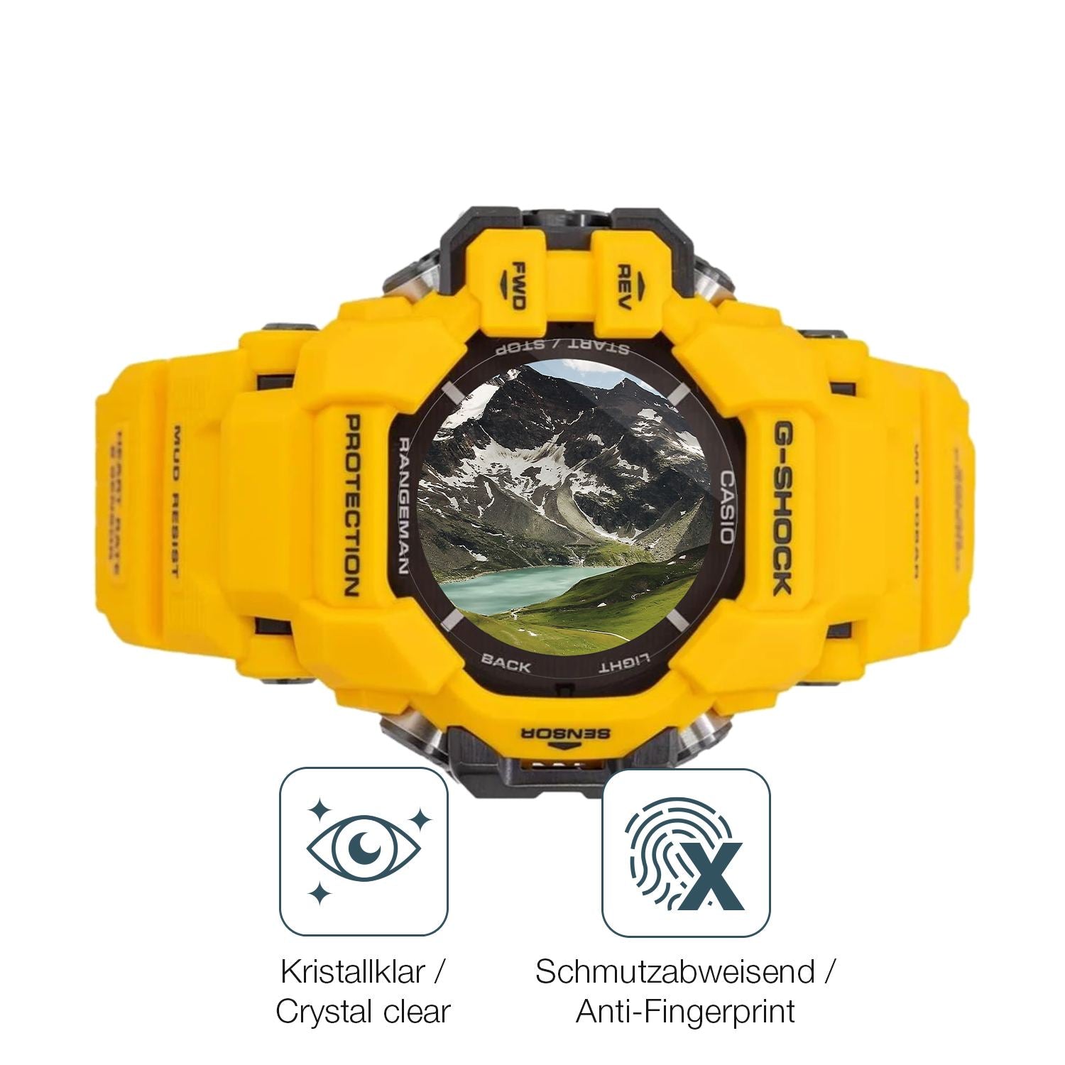 6x Schutzfolie klar für Casio G-Shock GPR H1000 Di (4)