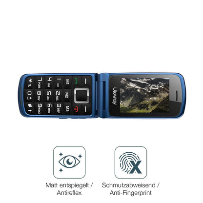 4x Schutzfolie matt für uleway G380 Seniorenhandy  (4)