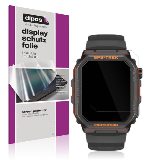 6x Schutzfolie klar für Rogbid Tank G2 Smartwatch  (1)
