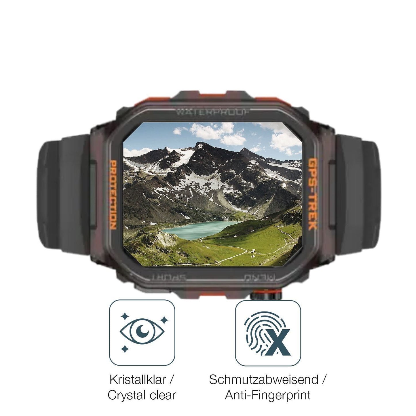 6x Schutzfolie klar für Rogbid Tank G2 Smartwatch  (4)