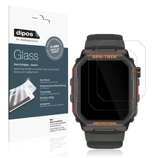 2x 9H Schutzfolie für Rogbid Tank G2 Smartwatch Pa (1)