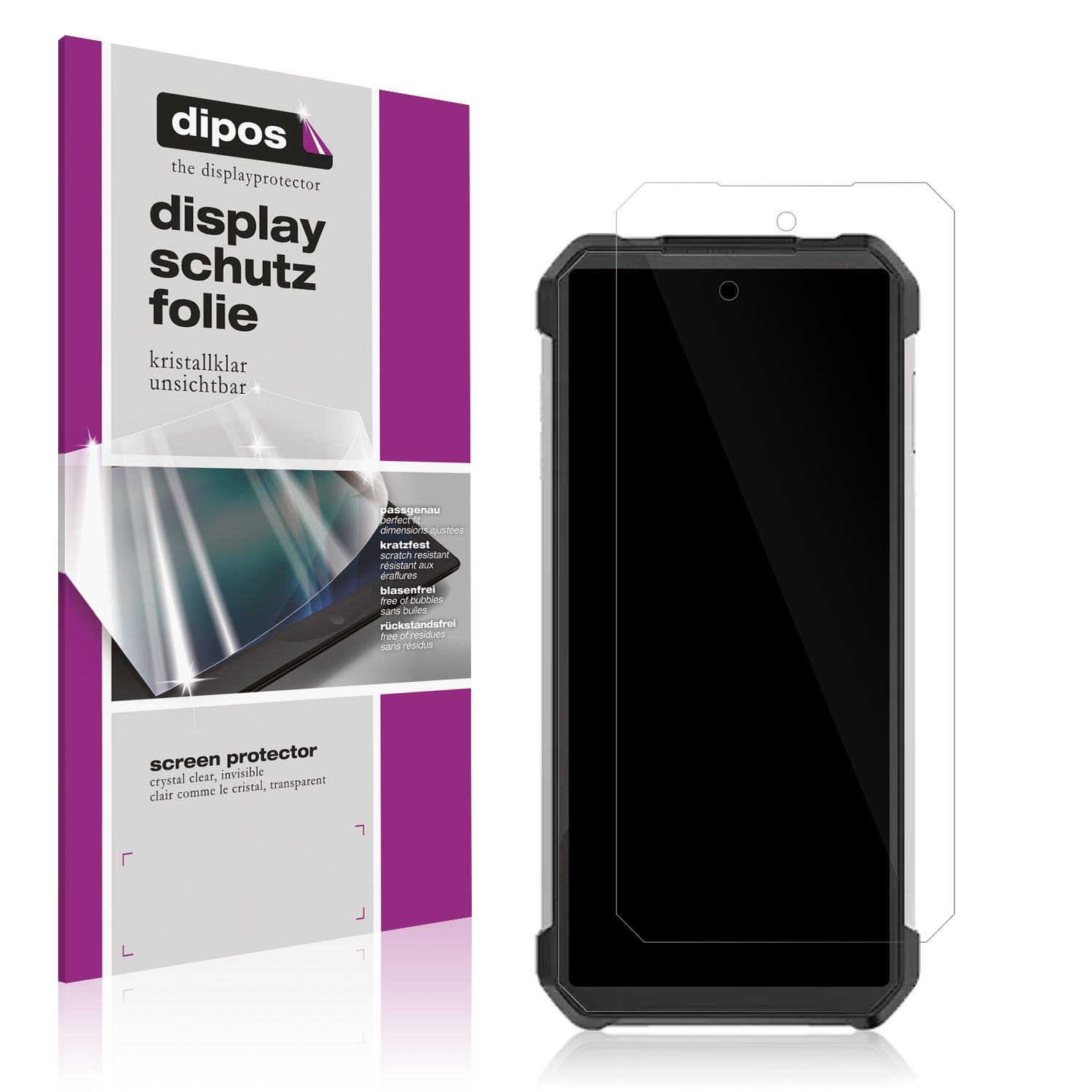 4x Schutzfolie klar für 8849 Shark 3 Display-Schut (1)